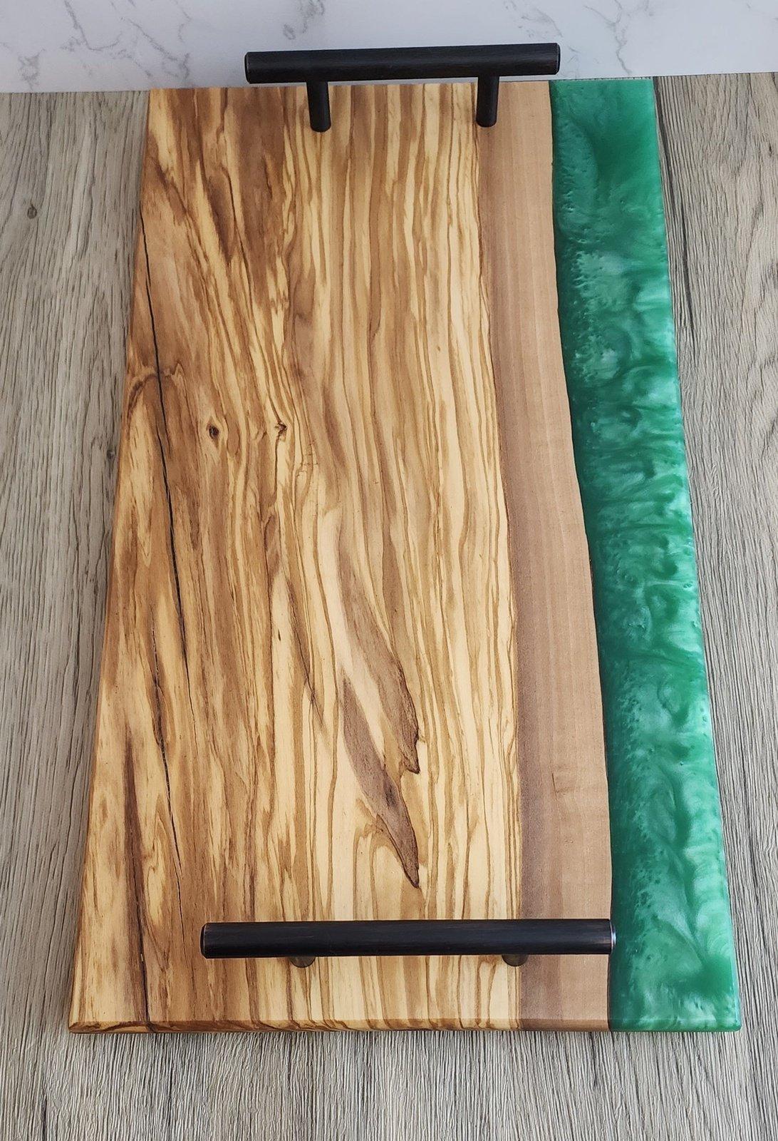 Olive Wood Green offers Resin Charcuterie Board