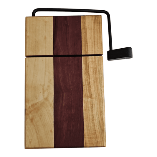 Cherry, Tiger, Purpleheart Cheese Slicer Board