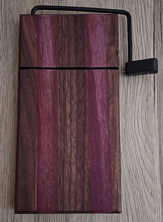 Consig - Walnut and Purple Heart Cheese Slicer Board