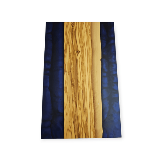 Dark Blue Epoxy Olive Charcuterie Boards/Serving Board - Creative Spruce Woodworking