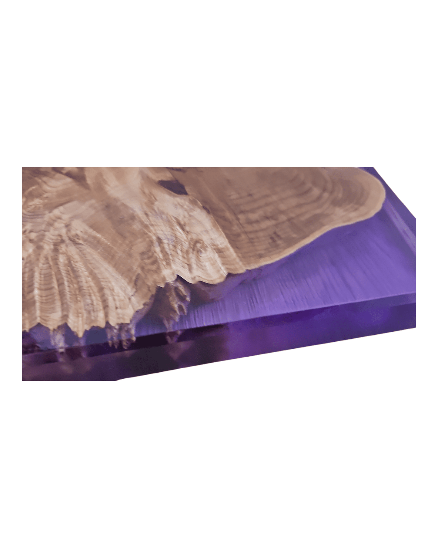 Maple Burl Clear Purple Epoxy Charcuterie Boards/Serving Board - Creative Spruce Woodworking