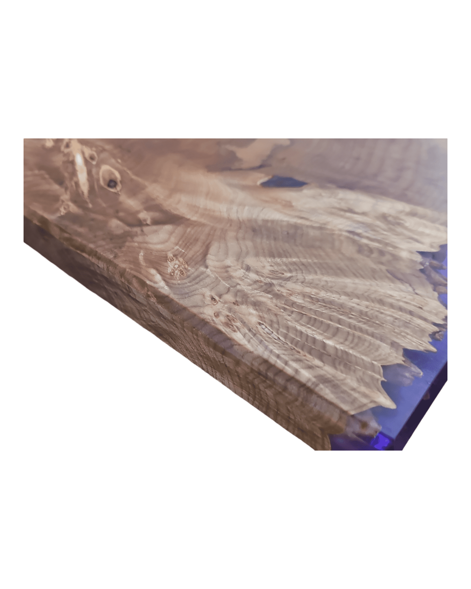 Maple Burl Clear Purple Epoxy Charcuterie Boards/Serving Board - Creative Spruce Woodworking