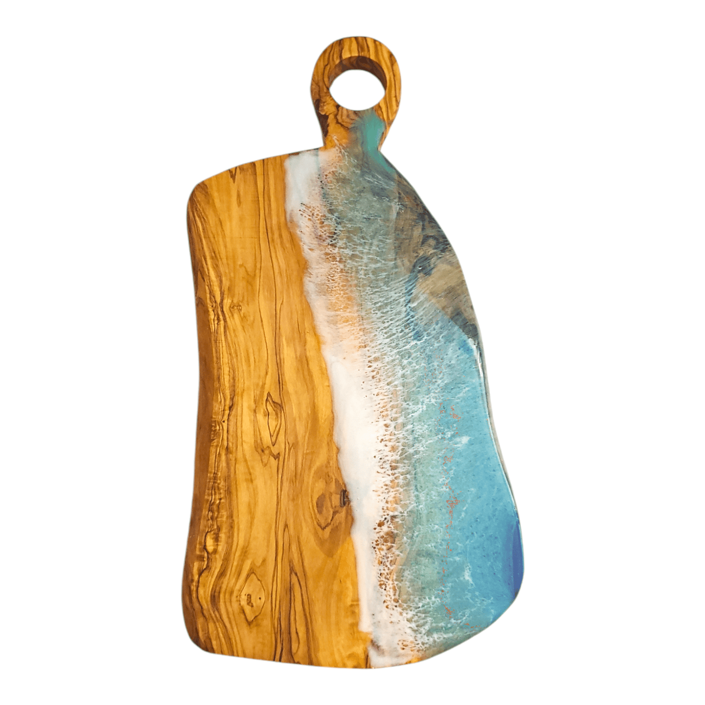 Ocean Epoxy Olive Wood Charcuterie Boards/Serving Board