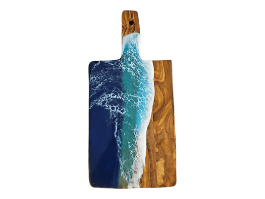 Ocean Epoxy Olive Wood Charcuterie Boards/Serving Board