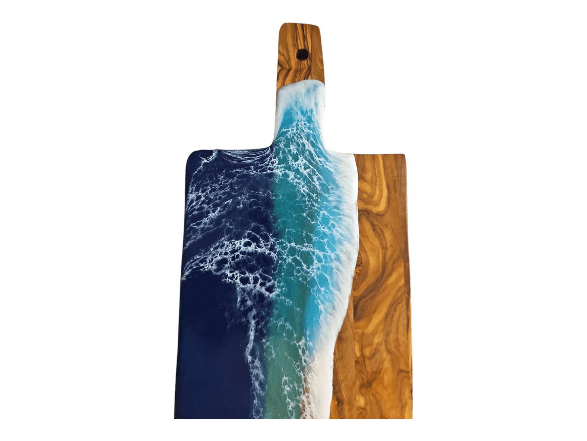 Ocean Epoxy Olive Wood Charcuterie Boards/Serving Board