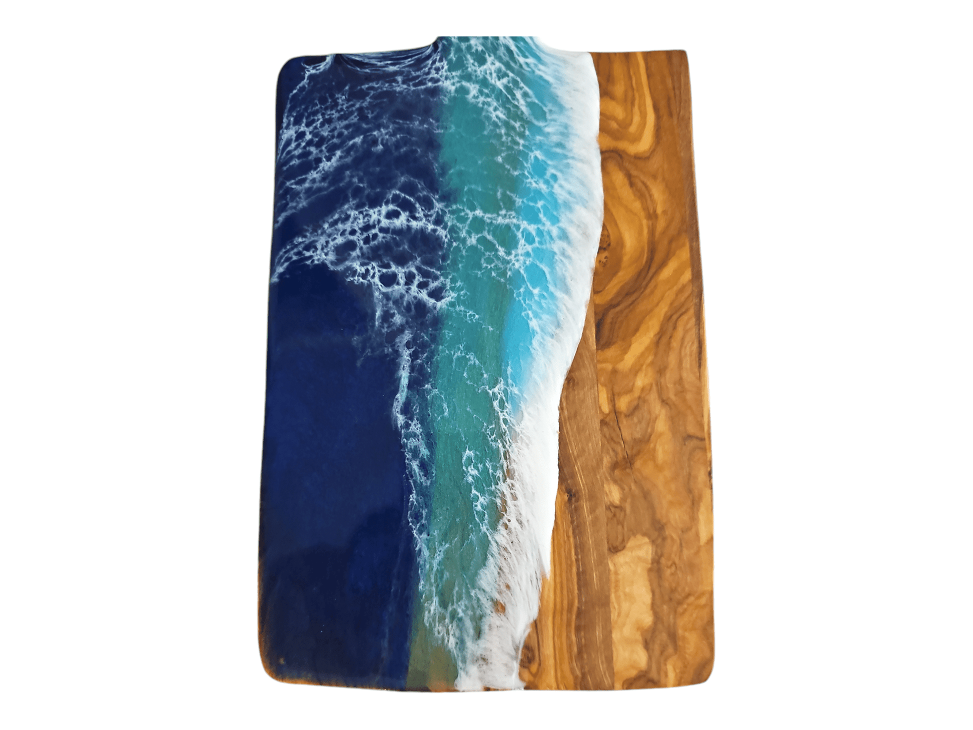 Ocean Epoxy Olive Wood Charcuterie Boards/Serving Board