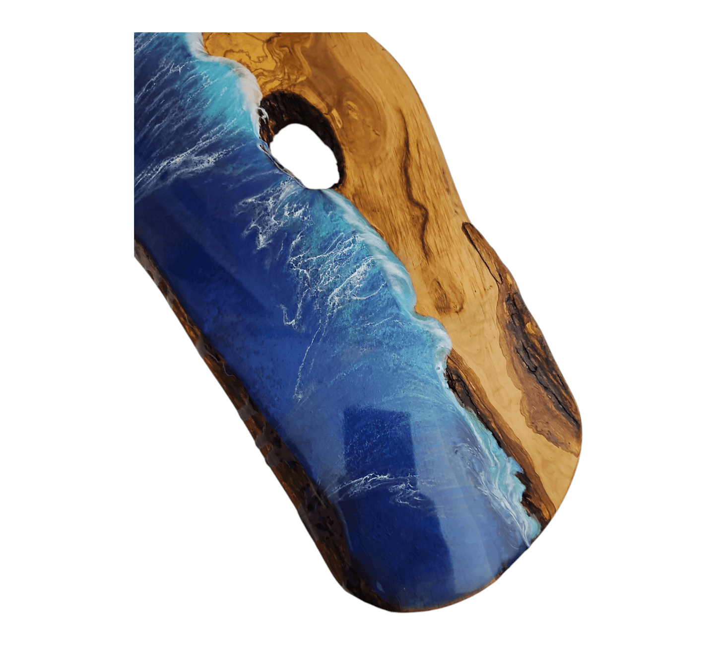 Ocean Epoxy Olive Wood Charcuterie Boards/Serving Board