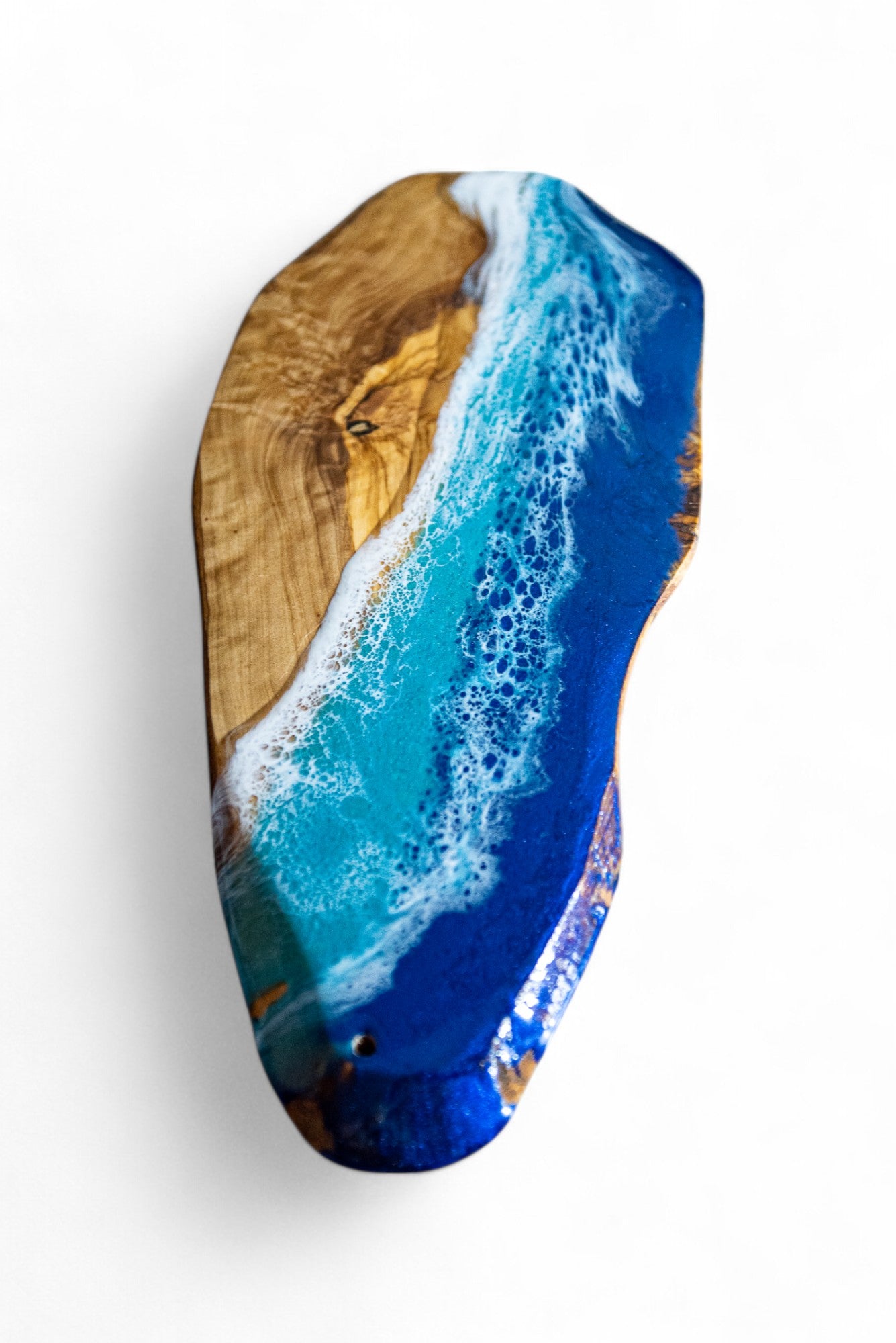 Ocean Epoxy Olive Wood Charcuterie Boards/Serving Board