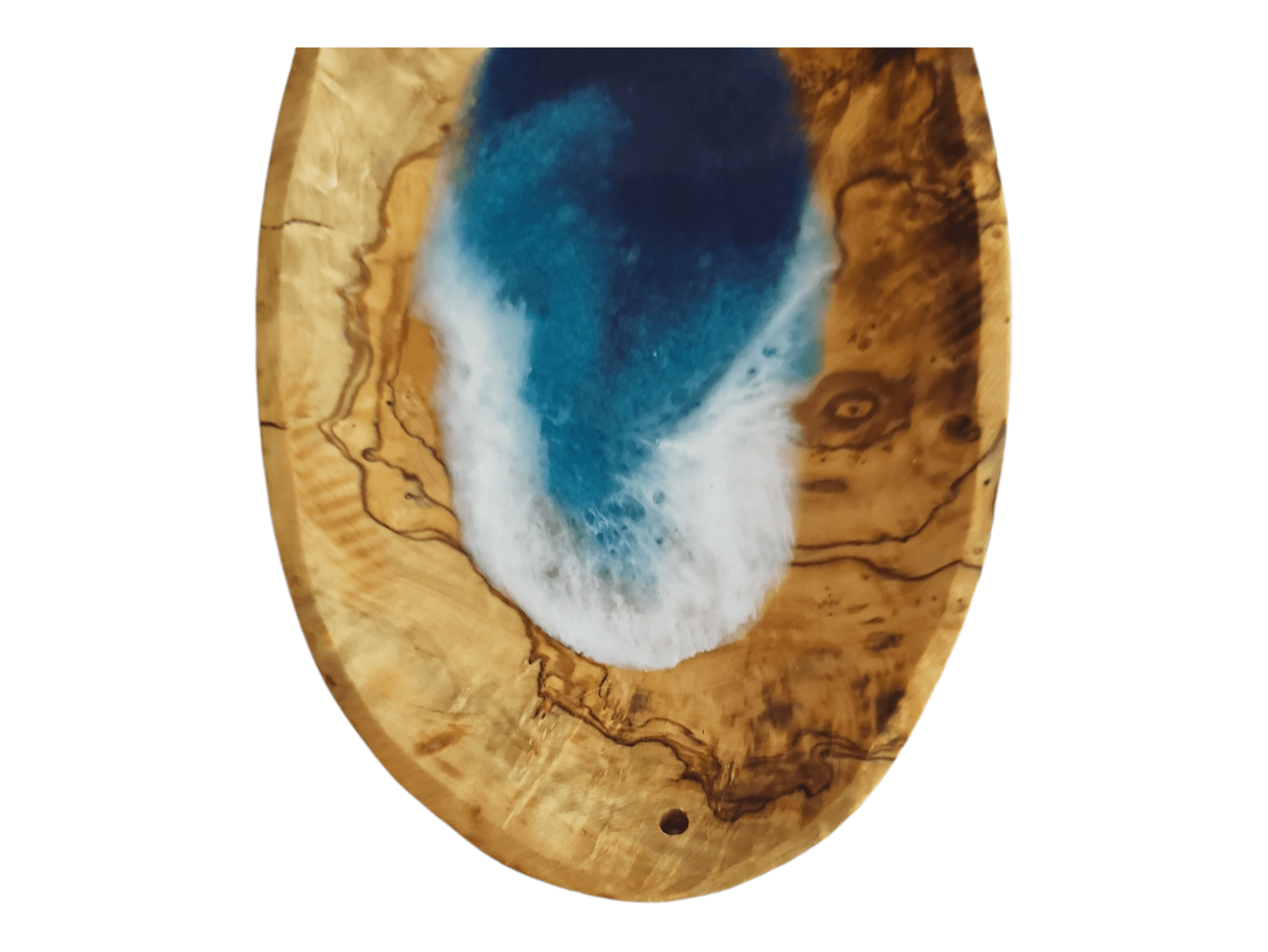 Ocean Wave Olive Wood Bowl