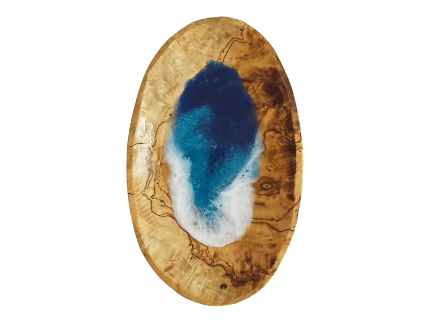 Ocean Wave Olive Wood Bowl