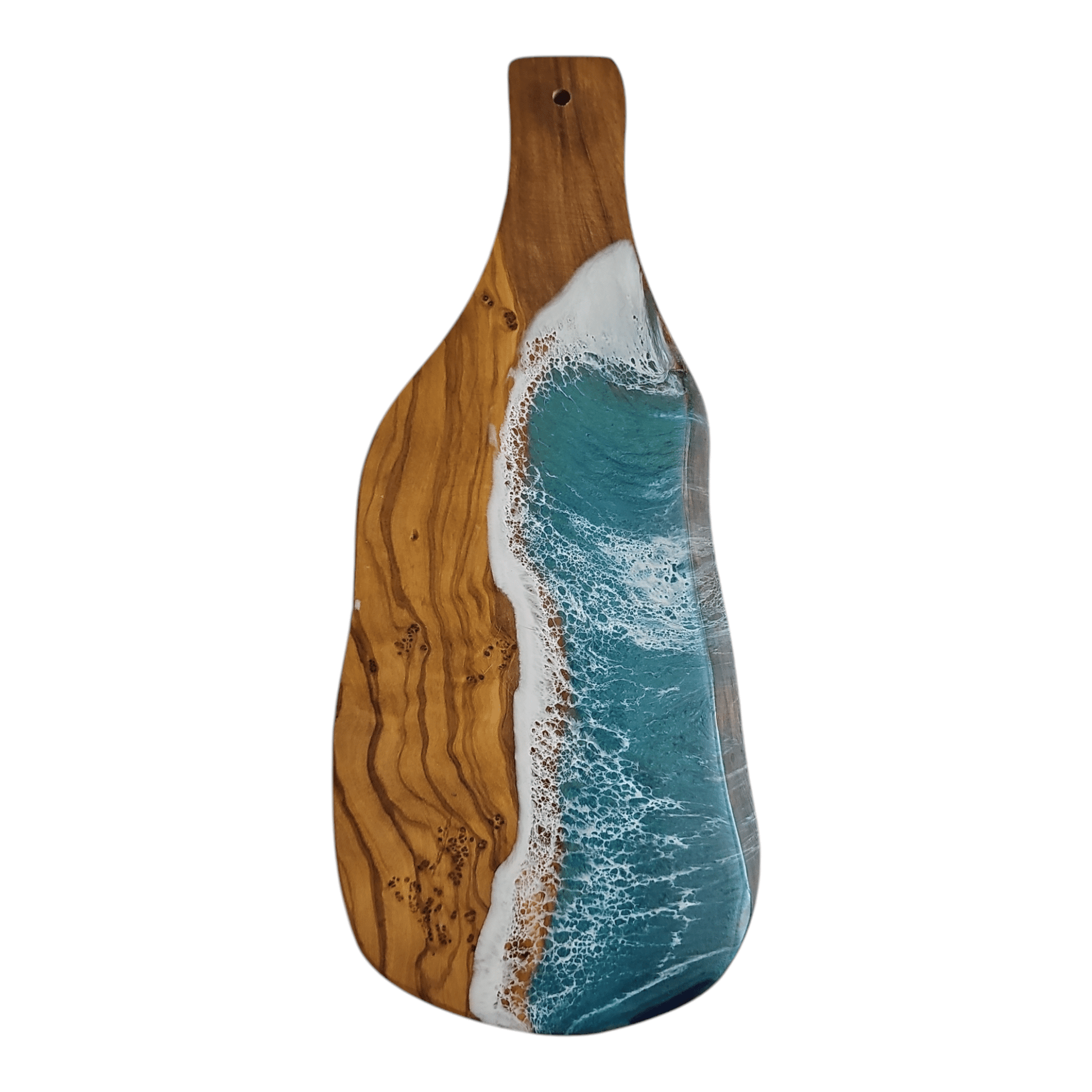 Ocean Wave Olive Wood Charcuterie Board/Cutting Board