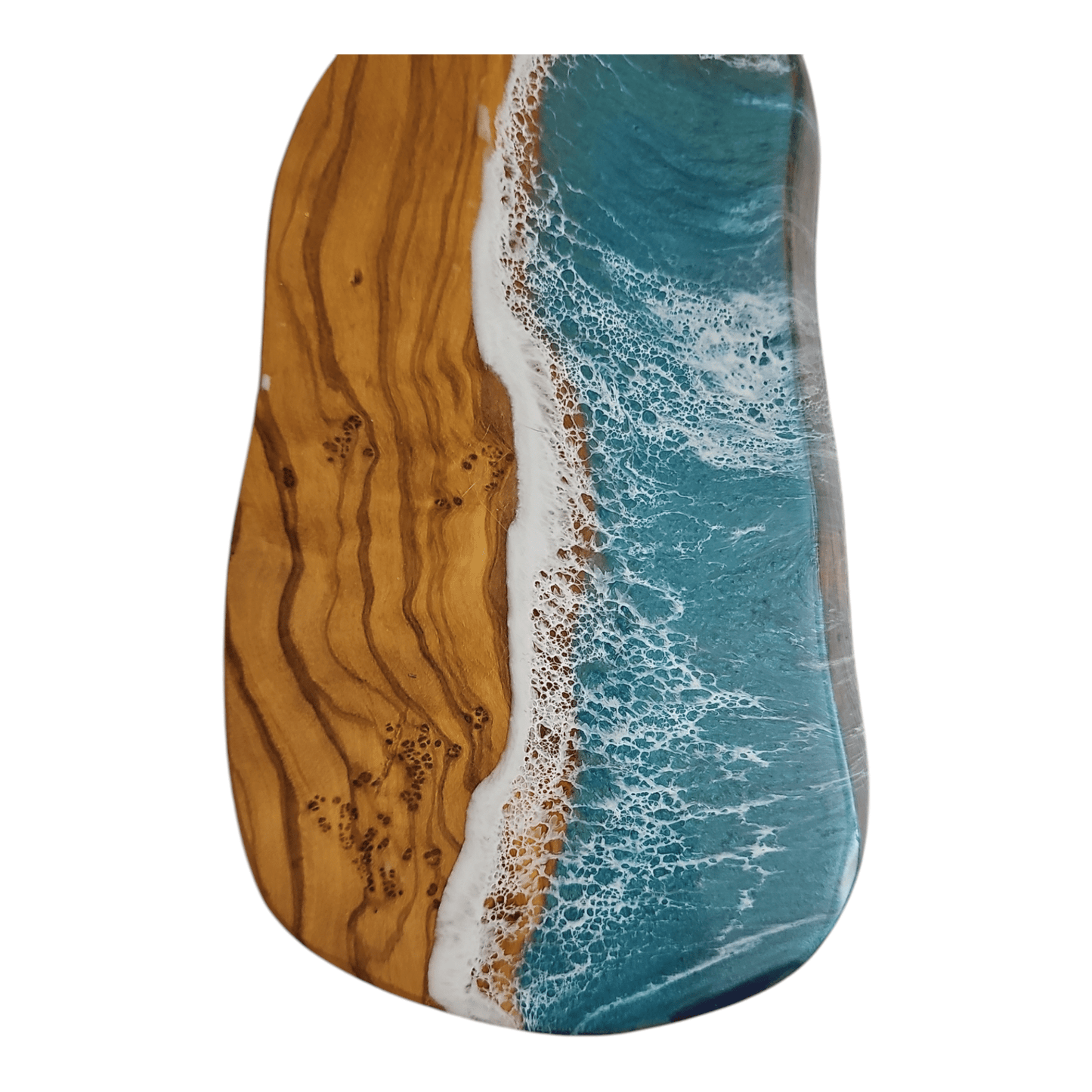 Ocean Wave Olive Wood Charcuterie Board/Cutting Board