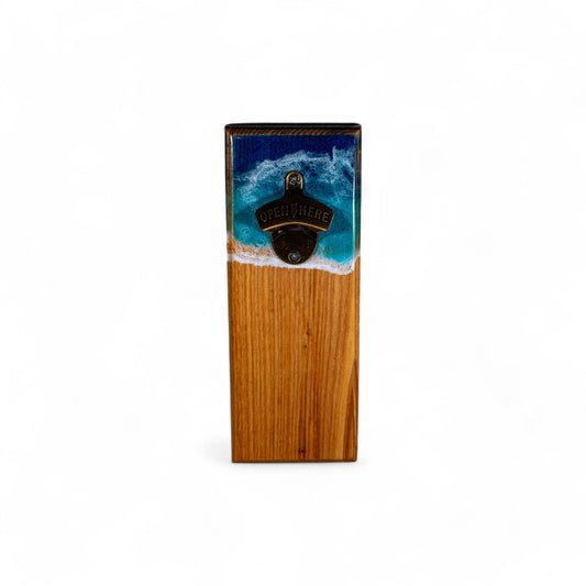 Ocean Wave Wall Mounted Magnetic Bottle Opener