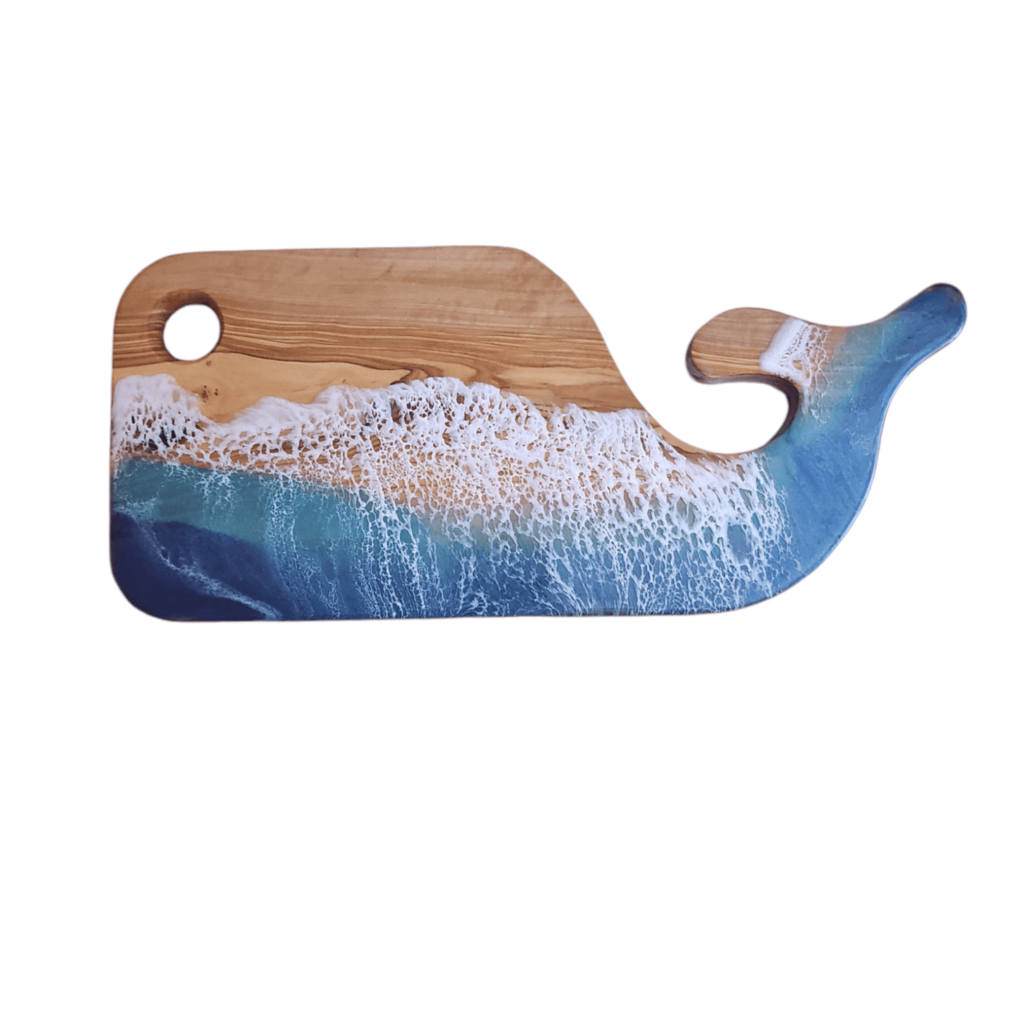 Olive Ocean Charcuterie board or Cutting board Whale - Creative Spruce Woodworking