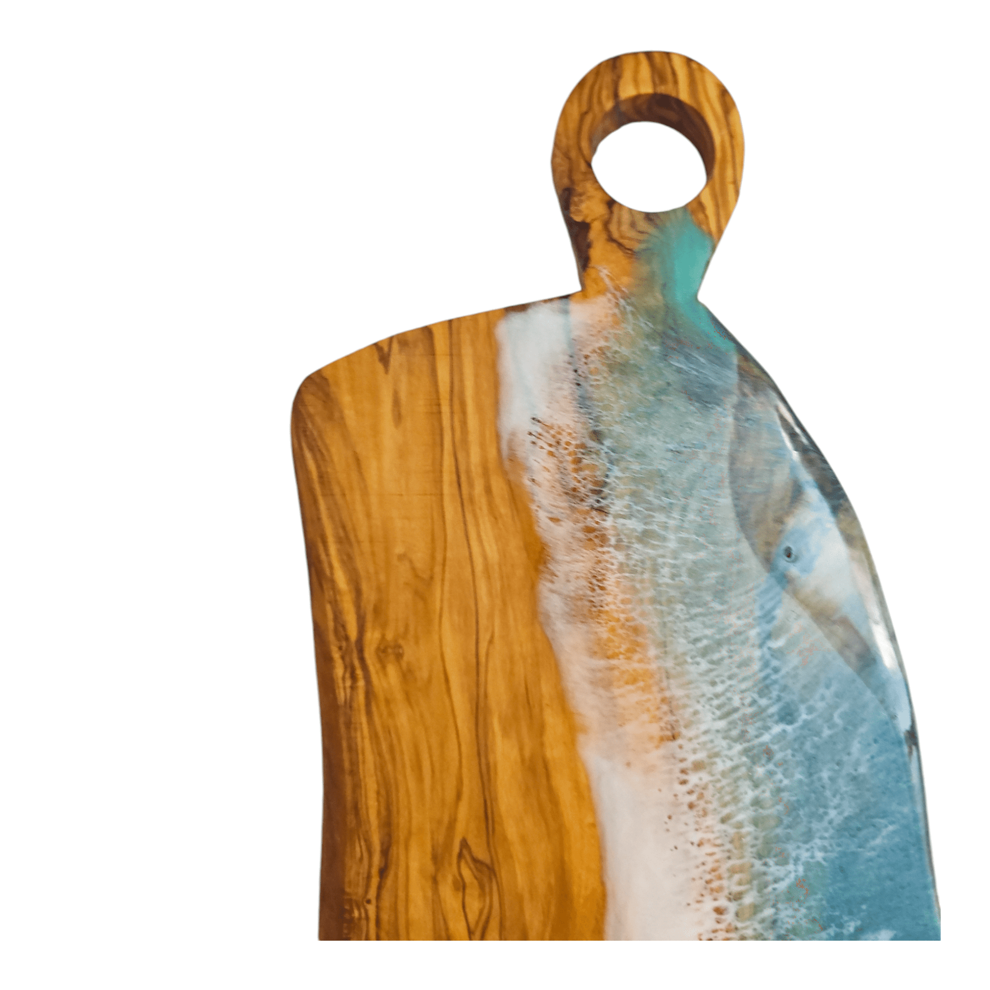 Ocean Epoxy Olive Wood Charcuterie Boards/Serving Board