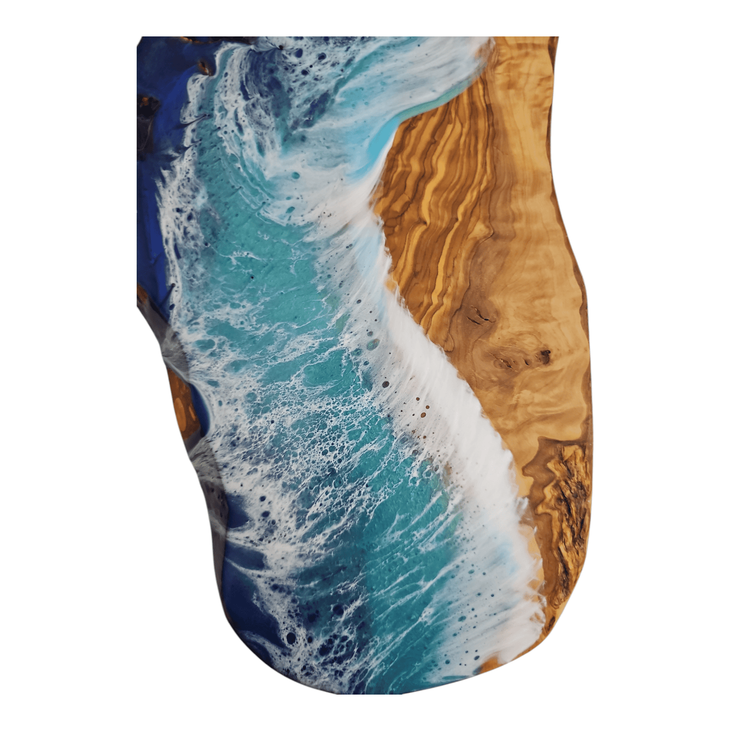 Ocean Wave Olive Wood Charcuterie Board/Cutting Board