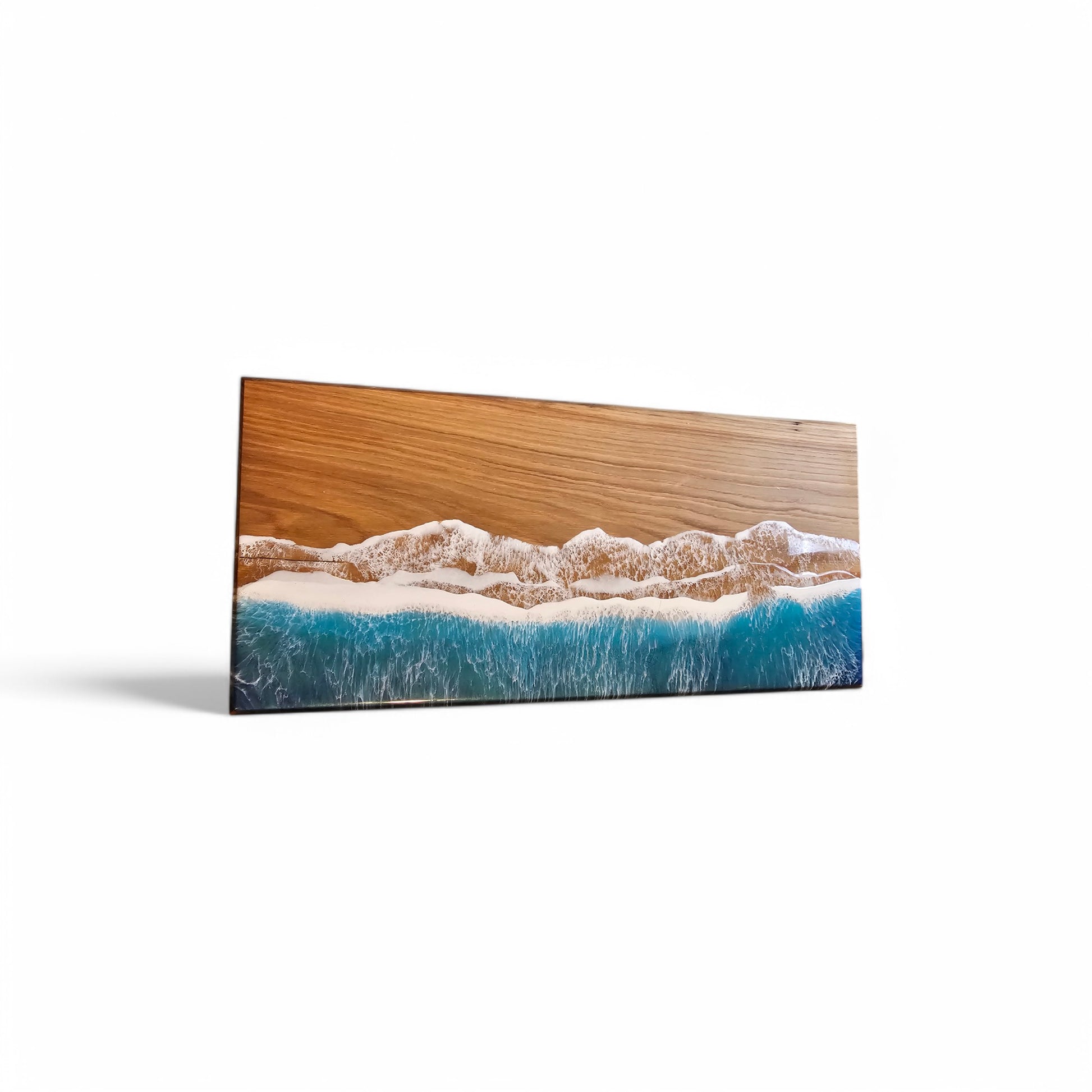 Resin Table, Live Edge Wood Ocean Table, Epoxy Resin Wave Table