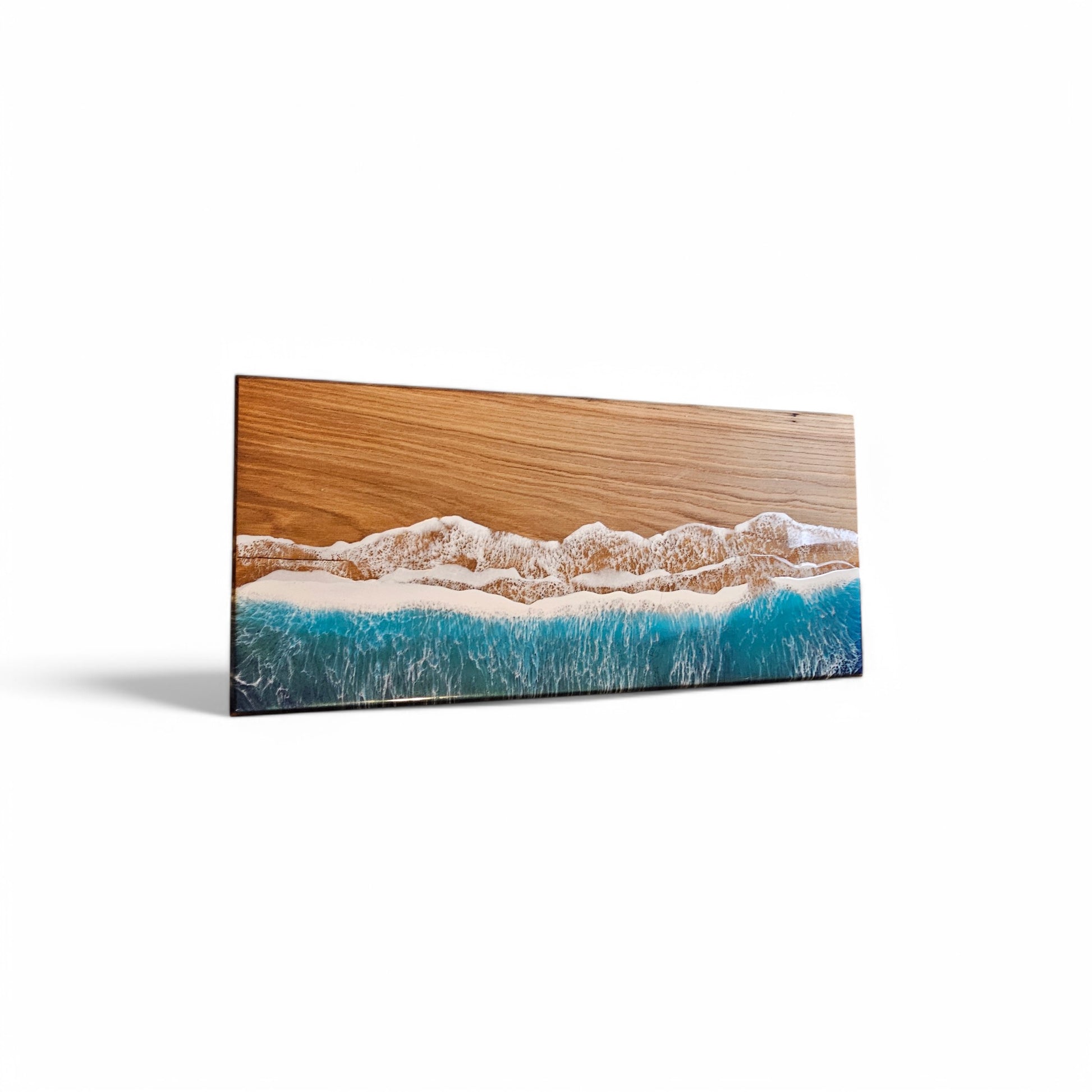 Resin Table, Live Edge Wood Ocean Table, Epoxy Resin Wave Table