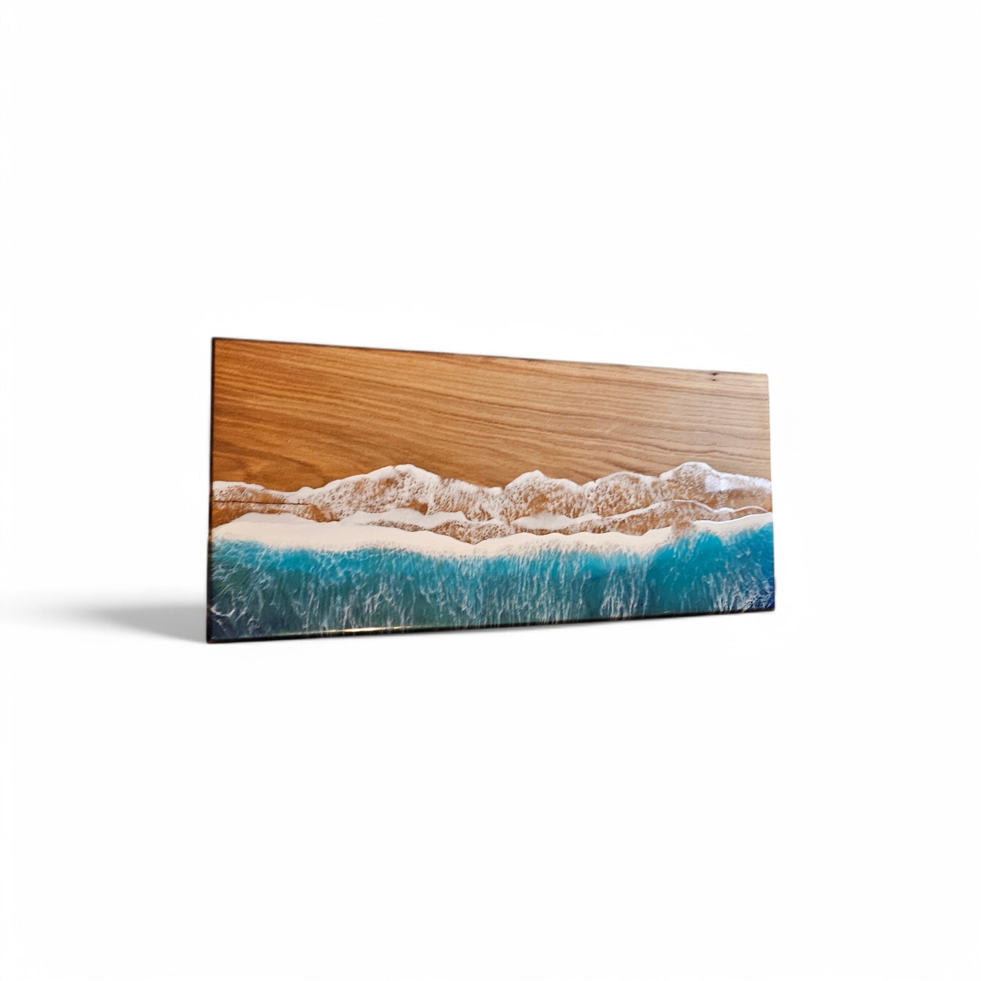 Resin Table, Live Edge Wood Ocean Table, Epoxy Resin Wave Table