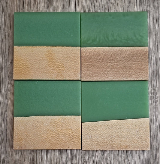 Sycamore with Jade Epoxy Coaster - Creative Spruce Woodworking