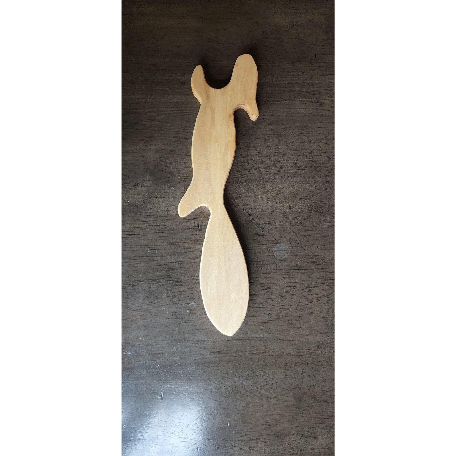 Linda - Wooden Squirrel oven rack puller push-me pull-you